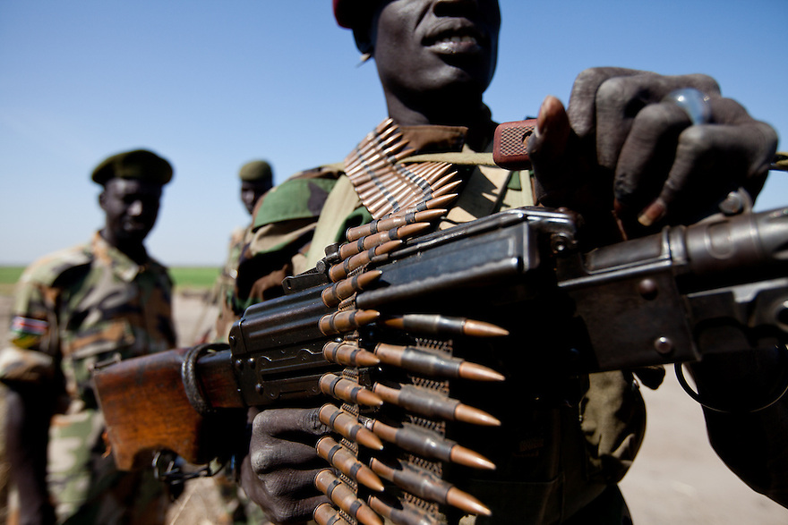 An SPLA on the border between the north and the south in Upper Nile state.