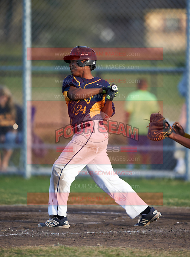 Boca Ciega Pirates Myles Jones (24) during a game against the Lakeland Spartans at Boca Ciega High School on March 2, 2016 in St. Petersburg, Florida. Boca Ciega defeated Lakewood 2-1. (Mike Janes/Four Seam Images)